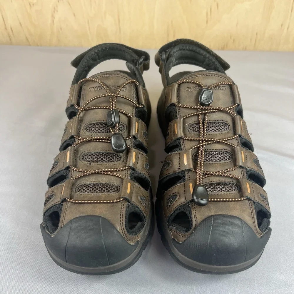 Skechers Relaxed Fit Men's Water Hiking Shoes Size 9 Brown SN204111 Used